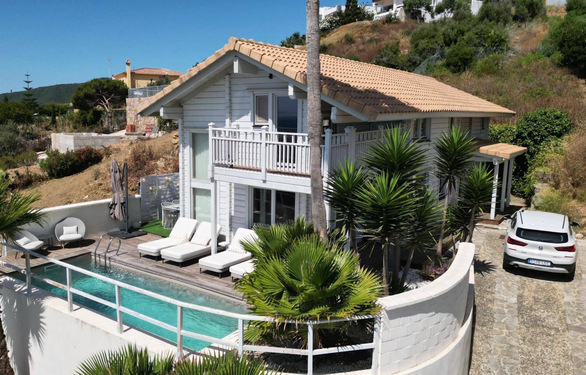 Increible Villa De Madera Con Vistas Al Mar Algeciras Zewnętrze zdjęcie