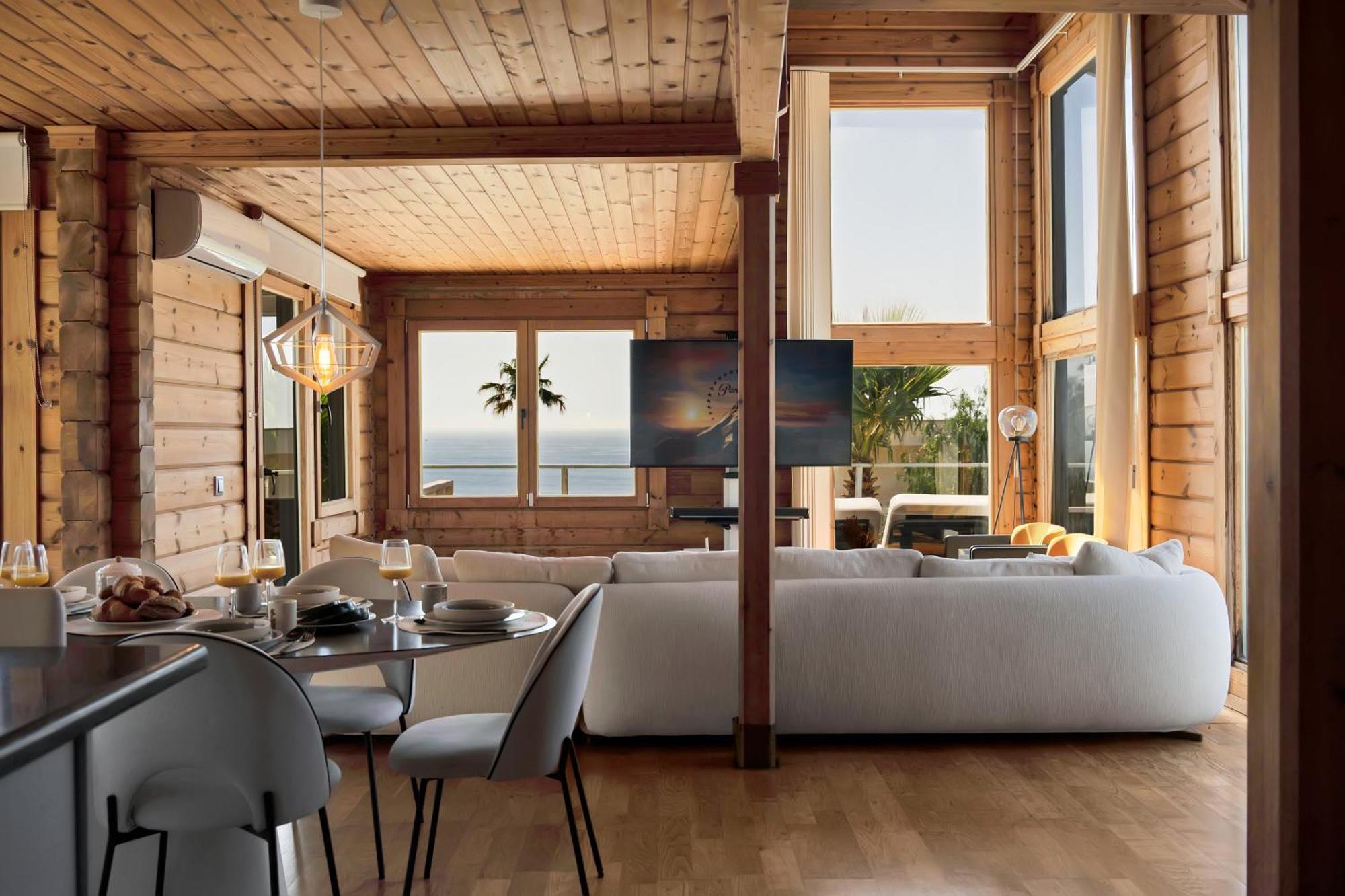 Increible Villa De Madera Con Vistas Al Mar Algeciras Zewnętrze zdjęcie